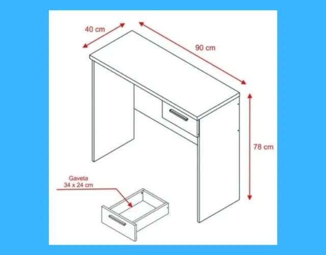 Escrivaninha com 1 Gaveta (QUEIMA DE ESTOQUE)!! - Foto 2