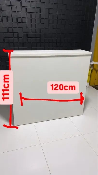 Balcão de atendimento recepção comércio/loja MDF SEMINOVO  - Foto 2