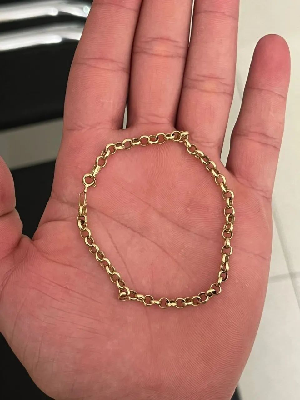 Pulseira Portuguesa Feminina de Ouro18k 