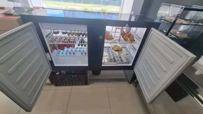 Expositor Quente/Frio, 1,40m, Linha Aurora, Preto, Gelopar - Foto 3