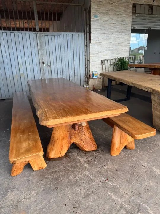 Mesas Rústicas de madeira maciça  - Foto 2