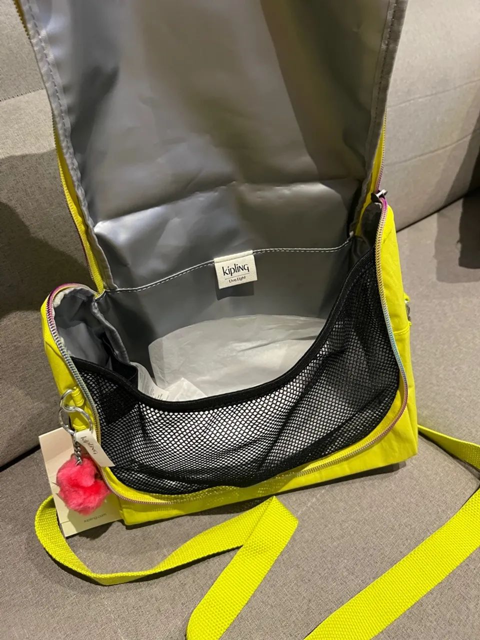 Bolsa Kipling Amarela - Original NOVA - Foto 4