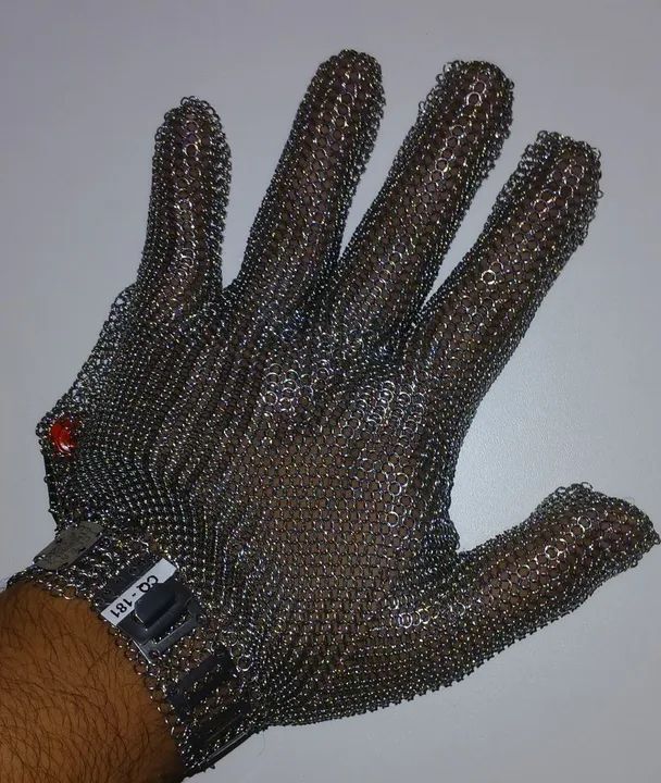 Luva de malha de aço tamanho: M - Foto 3