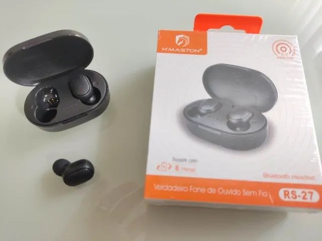 Fone Ouvido Bluetooth Sem fio Hmaston RS-27 Preto - Foto 4