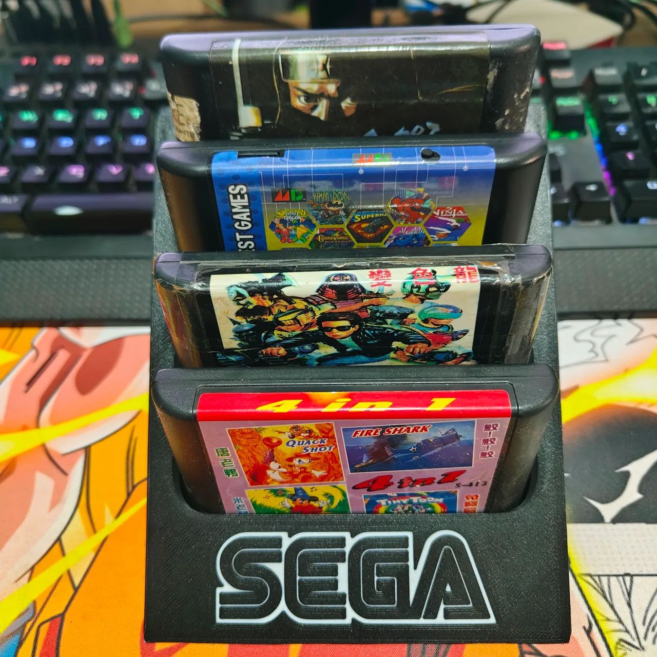 Suporte para Cartuchos de Mega Drive na cor Preta - Foto 2