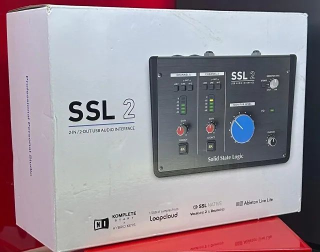 SSL 2 - 2-IN / 2-OUT USB Audio Interface  - Produto Novo, Lacrado com Garantia.