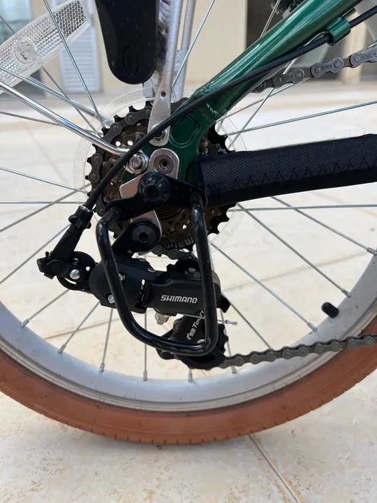 Bicicleta Dobrável Durban - Verde - Foto 6