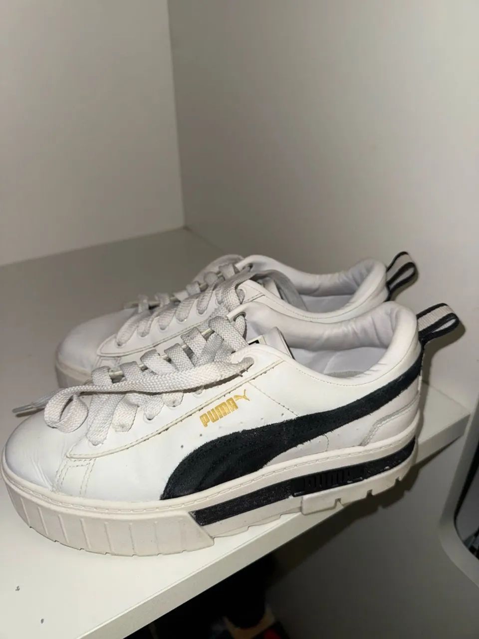 Tênis Puma Branco com Detalhes - Foto 3
