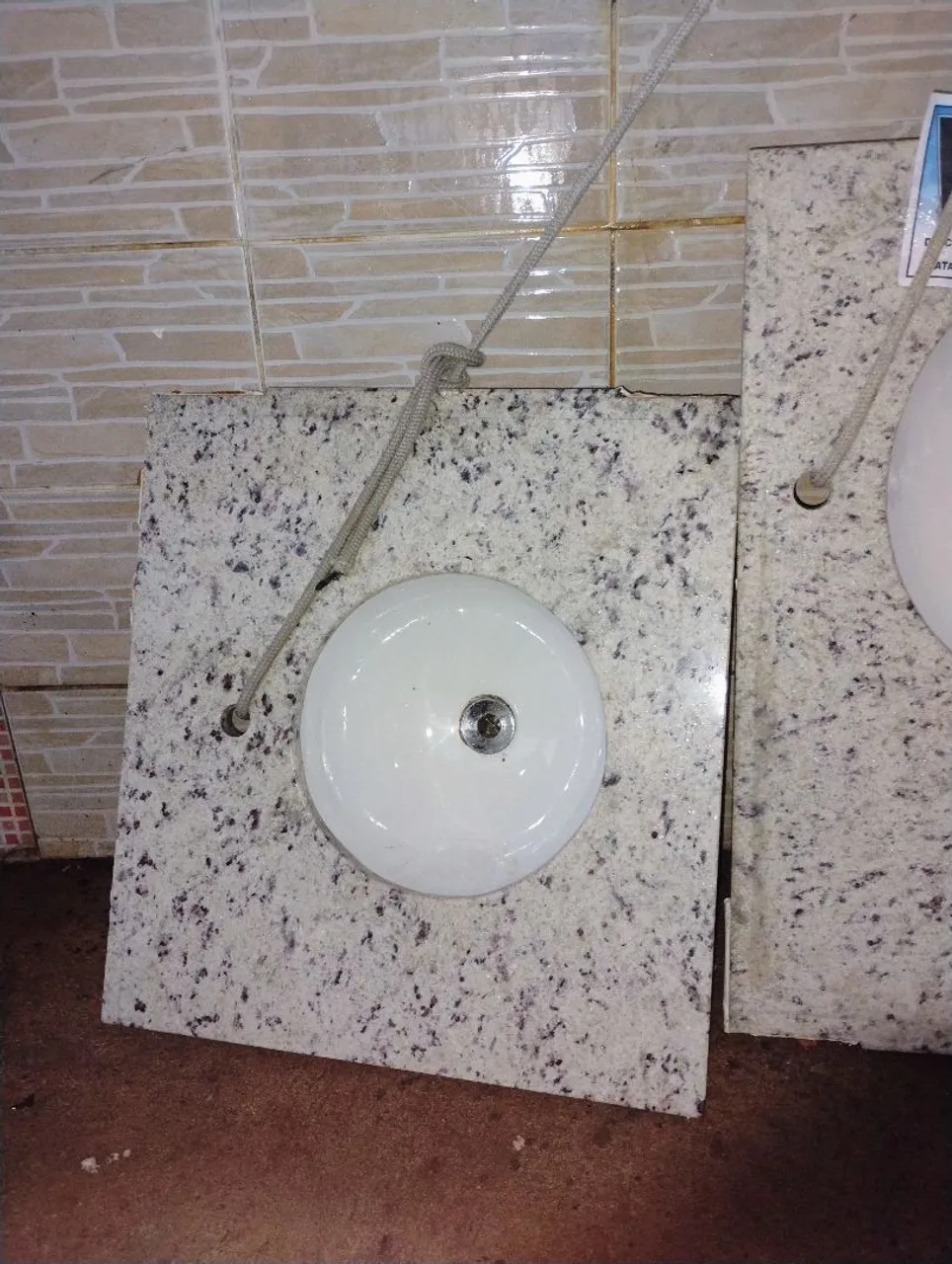 Pia de granito para banheiro!