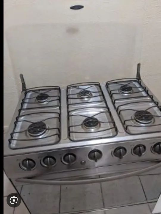 Fogão inox de 6 bocas automático Altas  - Foto 2