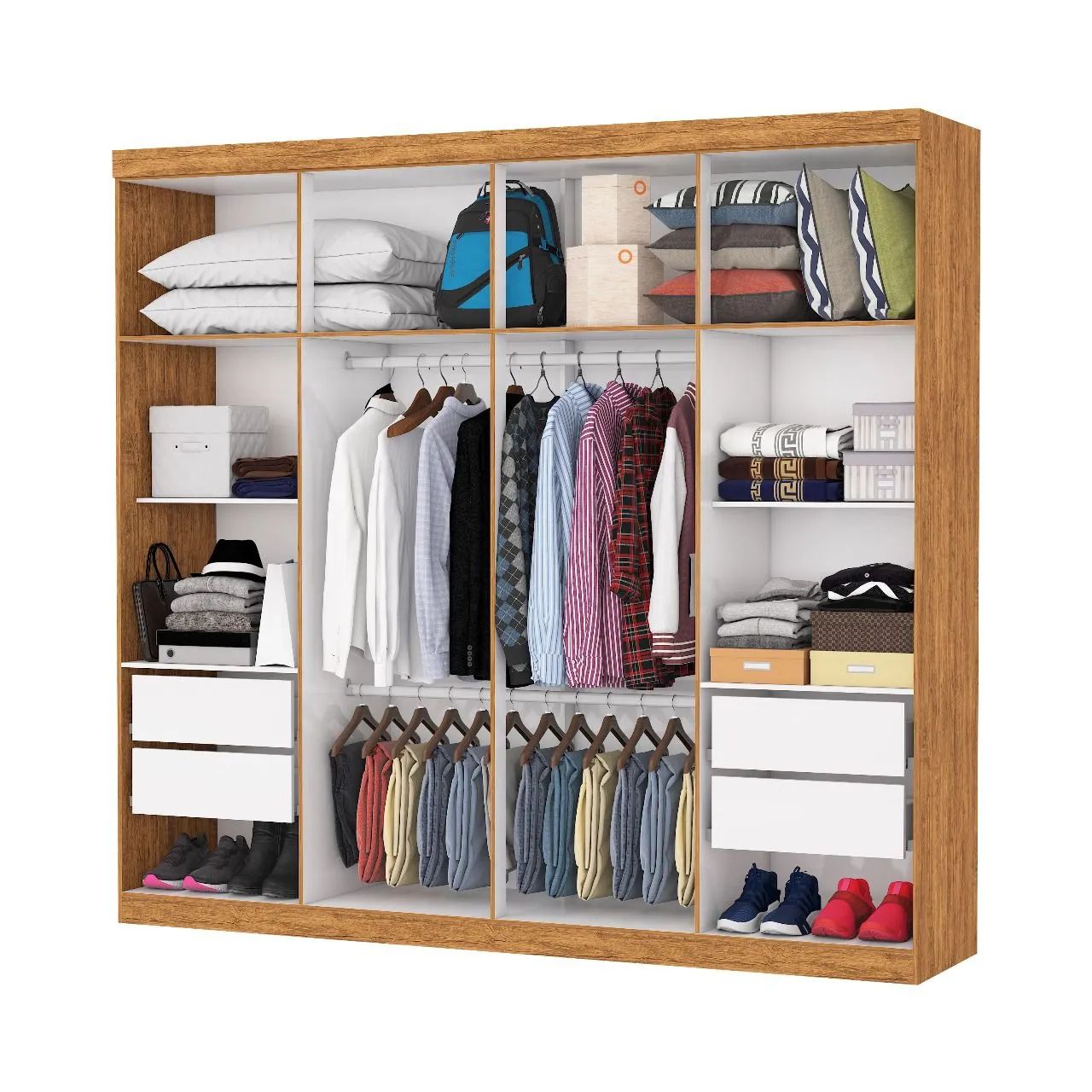 Guarda-Roupa 8 Portas com Espelho - Foto 3