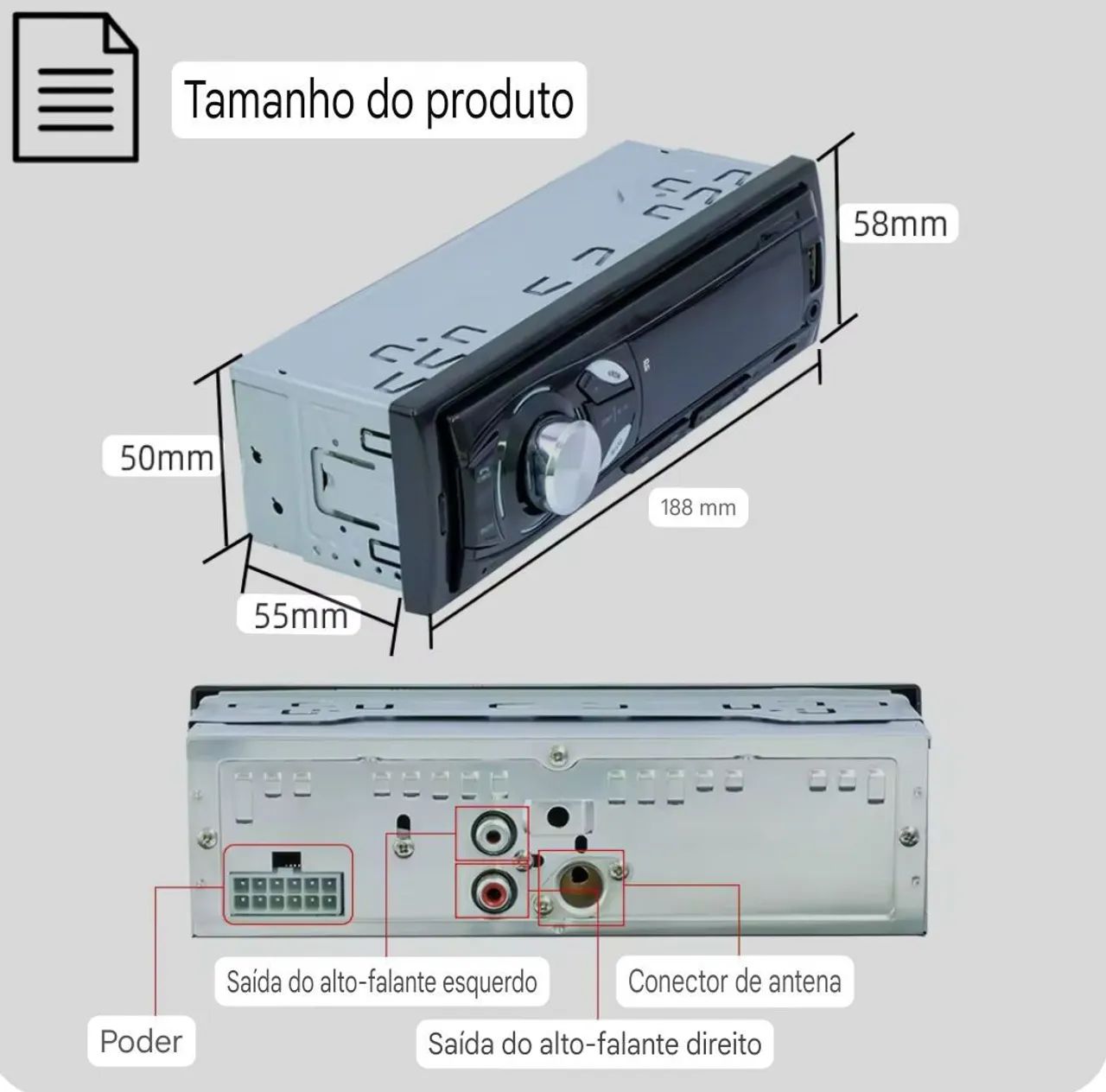 Aparelho de som automotivo  - Foto 2