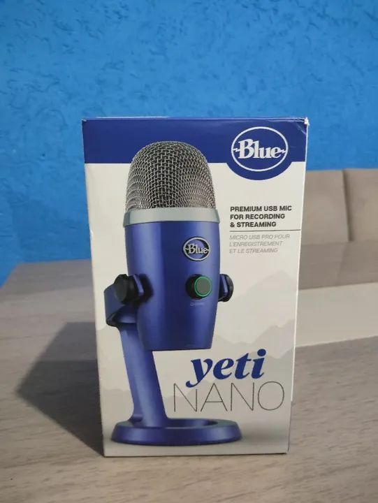 Microfone Blue Yeti Nano - Novo (usei 4 vezes apenas)