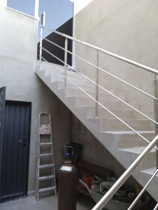 Inox corrimão bancadas coifas 