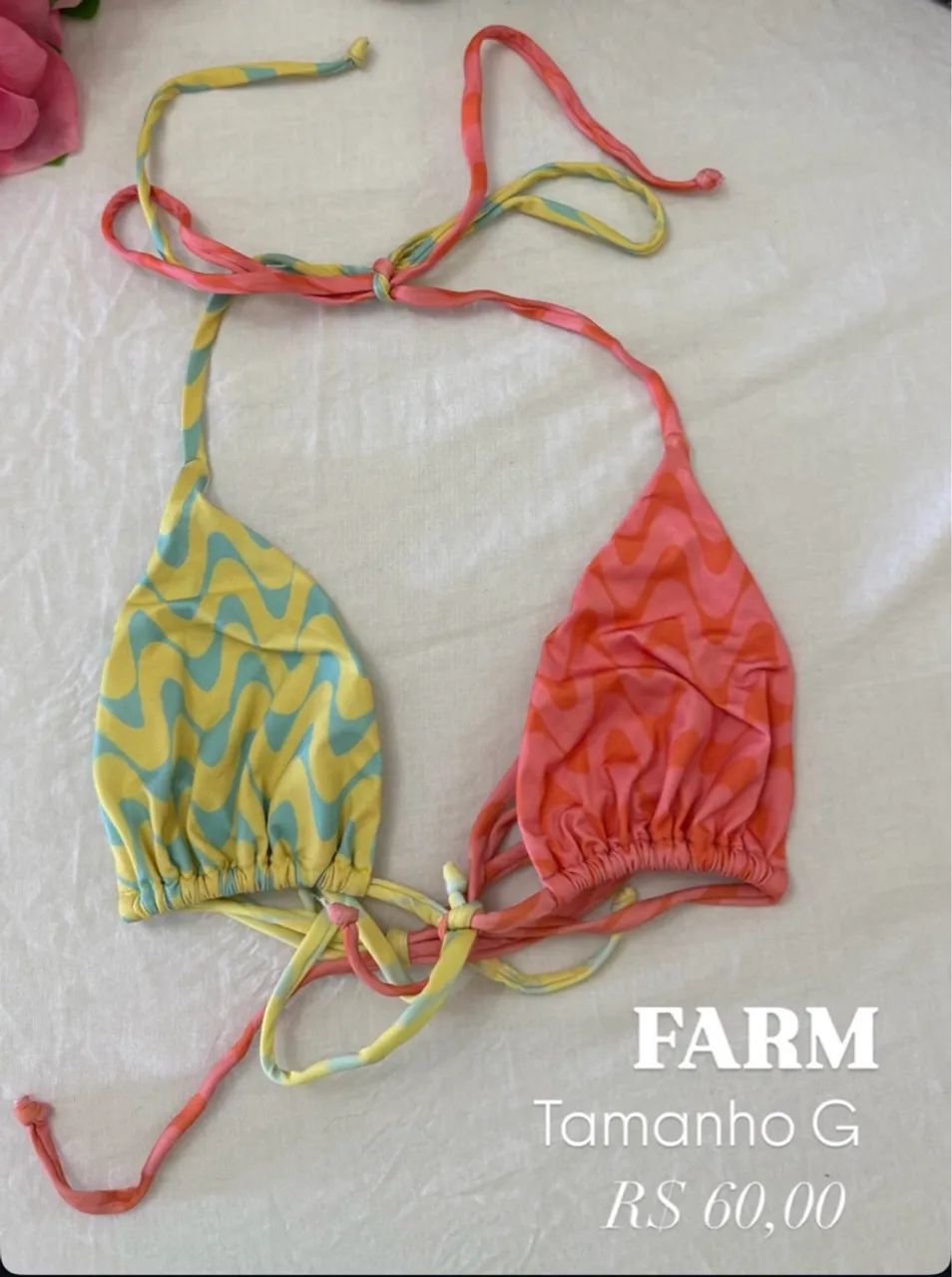 Top Farm Amarração Estampado Casa Na Praia
