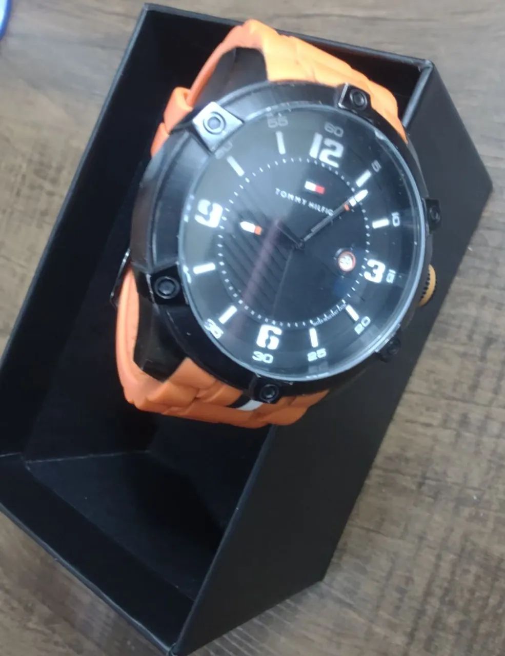 Relógio Tommy Hilfiger Masculino Laranja - Foto 5