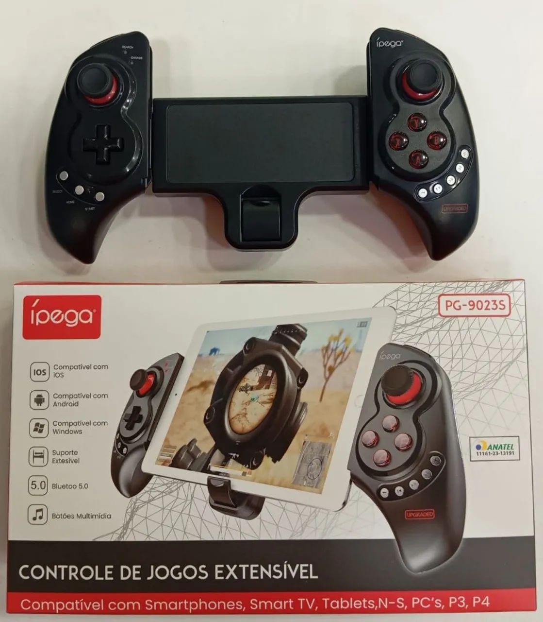 Controle extensível ipega PG-9023S para diversos dispositivos