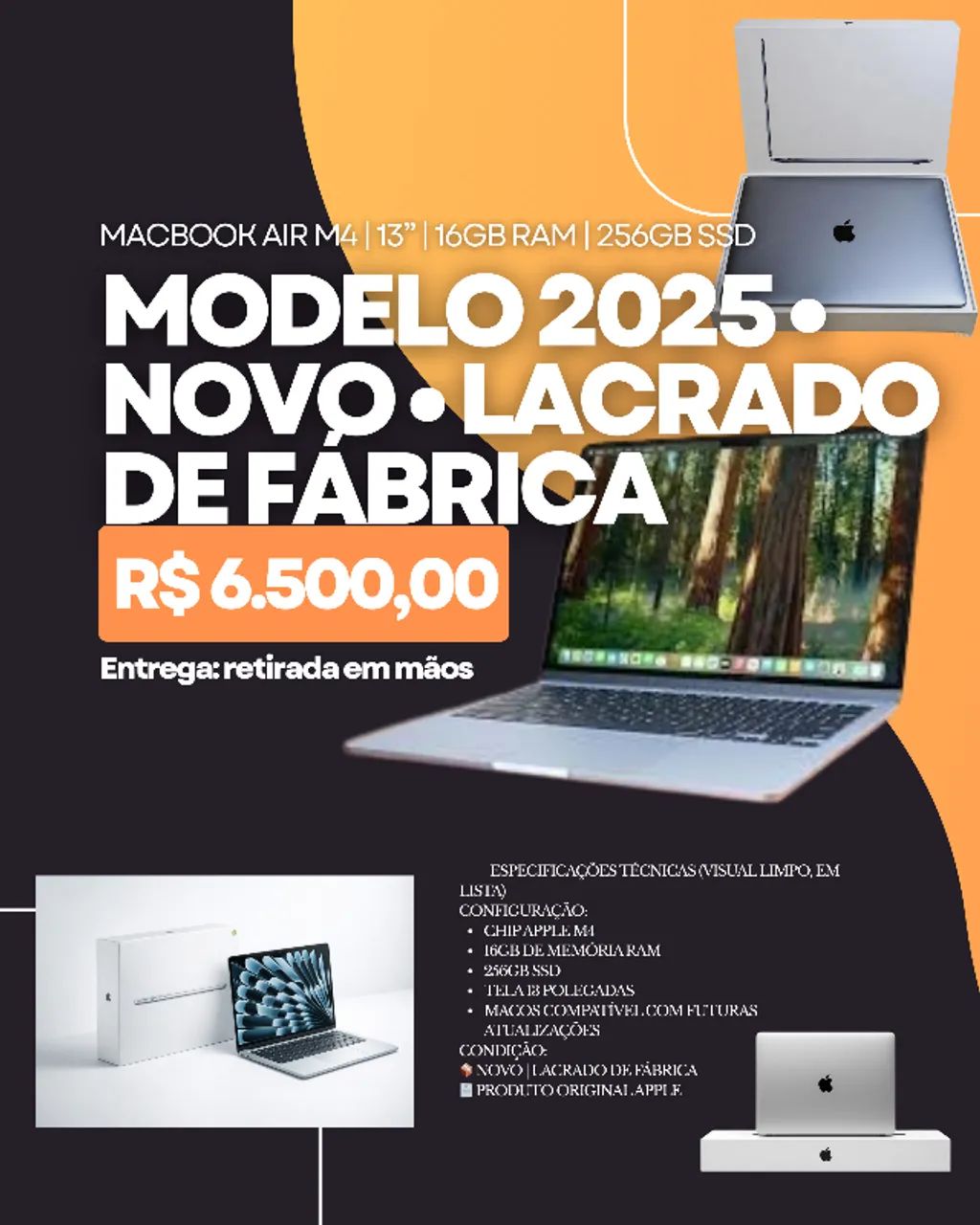 MacBook Air M4 | 13? | 16GB RAM | 256GB SSD