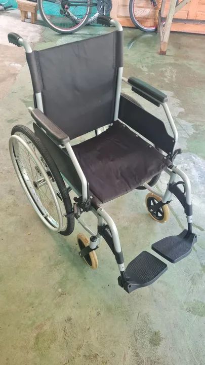 Cadeira de Rodas Dobrável em Alumínio Start M1 - Ottobock Cor Prateado - Foto 5