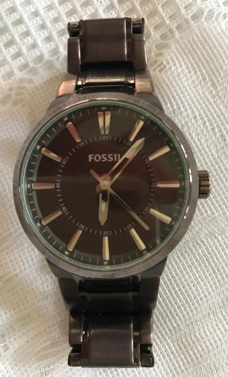 Relógio Masculino Fossil Analógico Marrom - ORIGINAL - Foto 3
