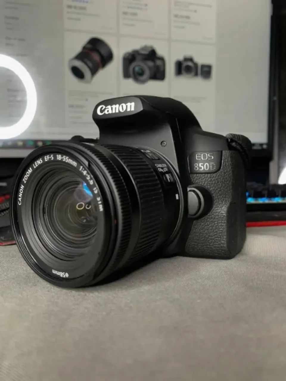 Câmera Profissional Canon 850D + Lente 18-55mm - Foto 2