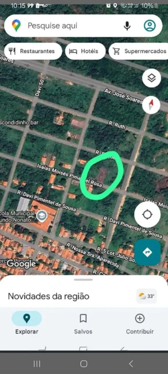 Terreno quitado zona sul 
