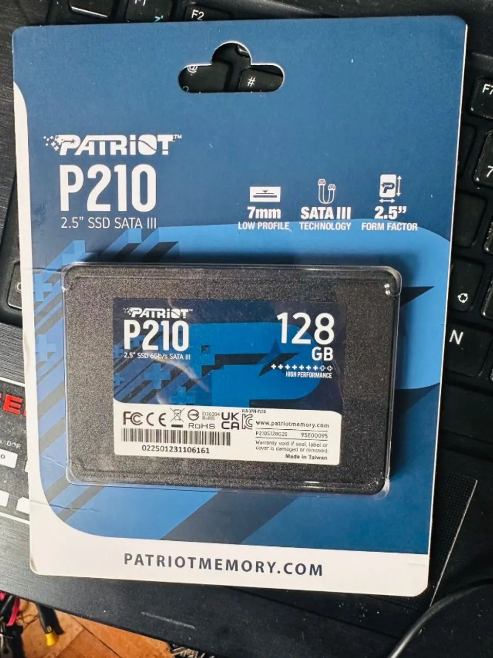 SSD 128 GB Novo, lacrado64842093452931122