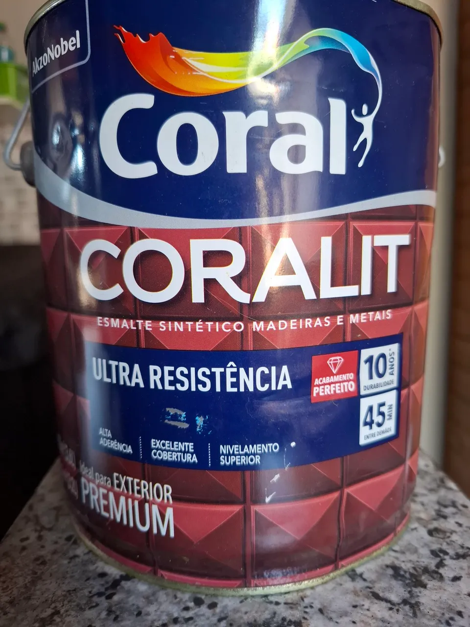 Tinta Coral Coralit - preto fosco - 3,6L