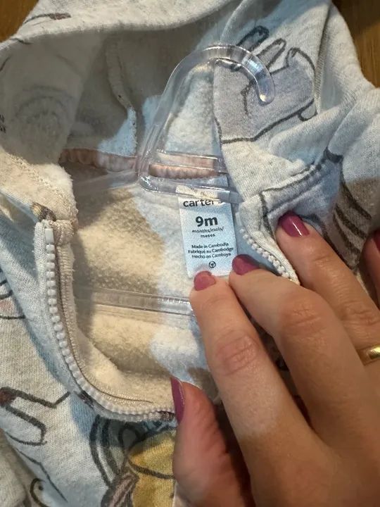 Conjunto de moletom Cartes TAM 9 meses - Foto 4