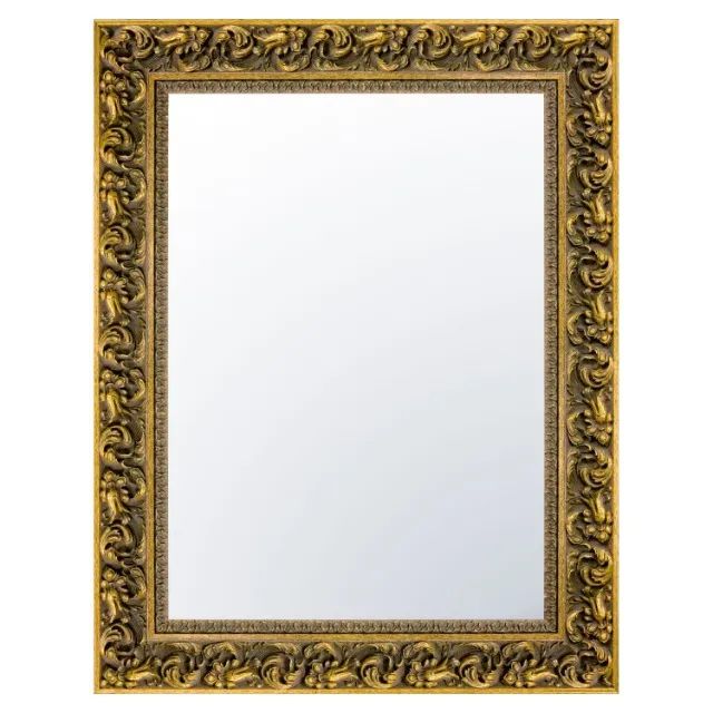 MOLDURA TRABALHADA - OURO VELHO DOURADO 50x70cm 