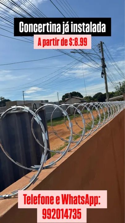 Concertina já instalada - Segurança para sua casa! - Foto 4