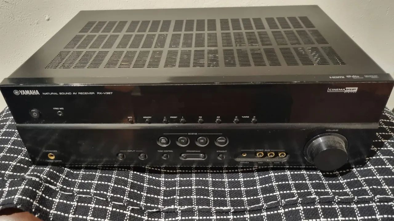 Receiver Yamaha com caixas mission inglesas e sub sony
