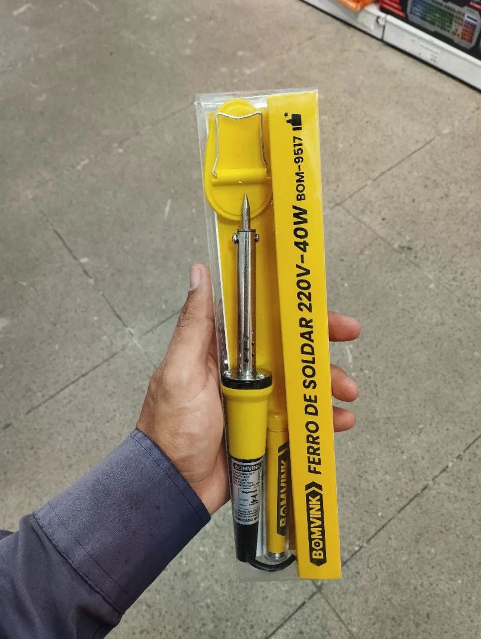 Ferro de Solda 220V 40W BOMVINK BOM-9517 + Estanho<br> - Foto 4
