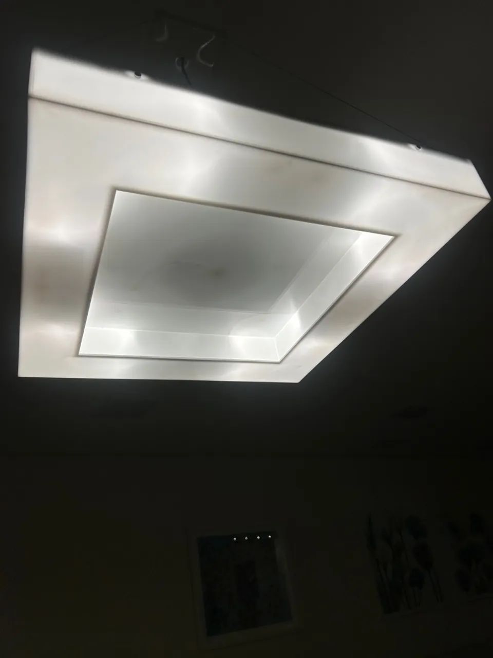 Luminária de Teto Quadrada e plafon