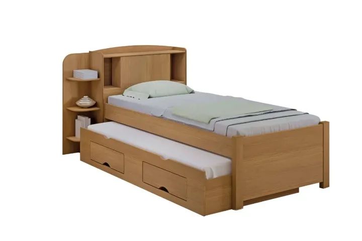Cama Solteiro Milênio Plus Com Cama Auxiliar Cinamomo - Foto 2