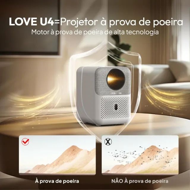 Projetor Android Byintek Love U4 PROMOÇÃO - Foto 2