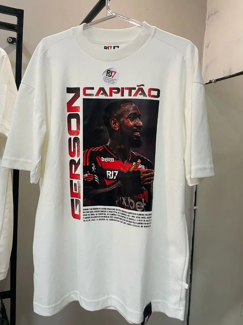 Camiseta Gerson Capitão Flamengo - Tamanho M
