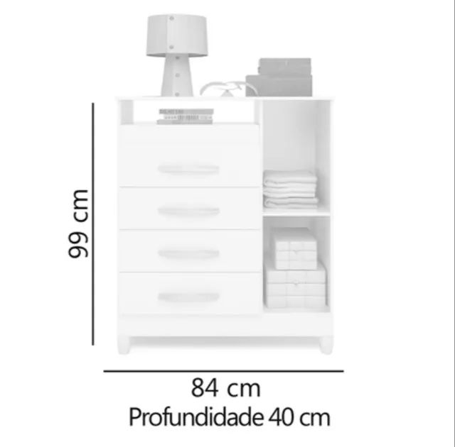 Cômoda 1P 4G DIVIDIMOS EM ATÉ 10X SEM JUROS - Foto 5