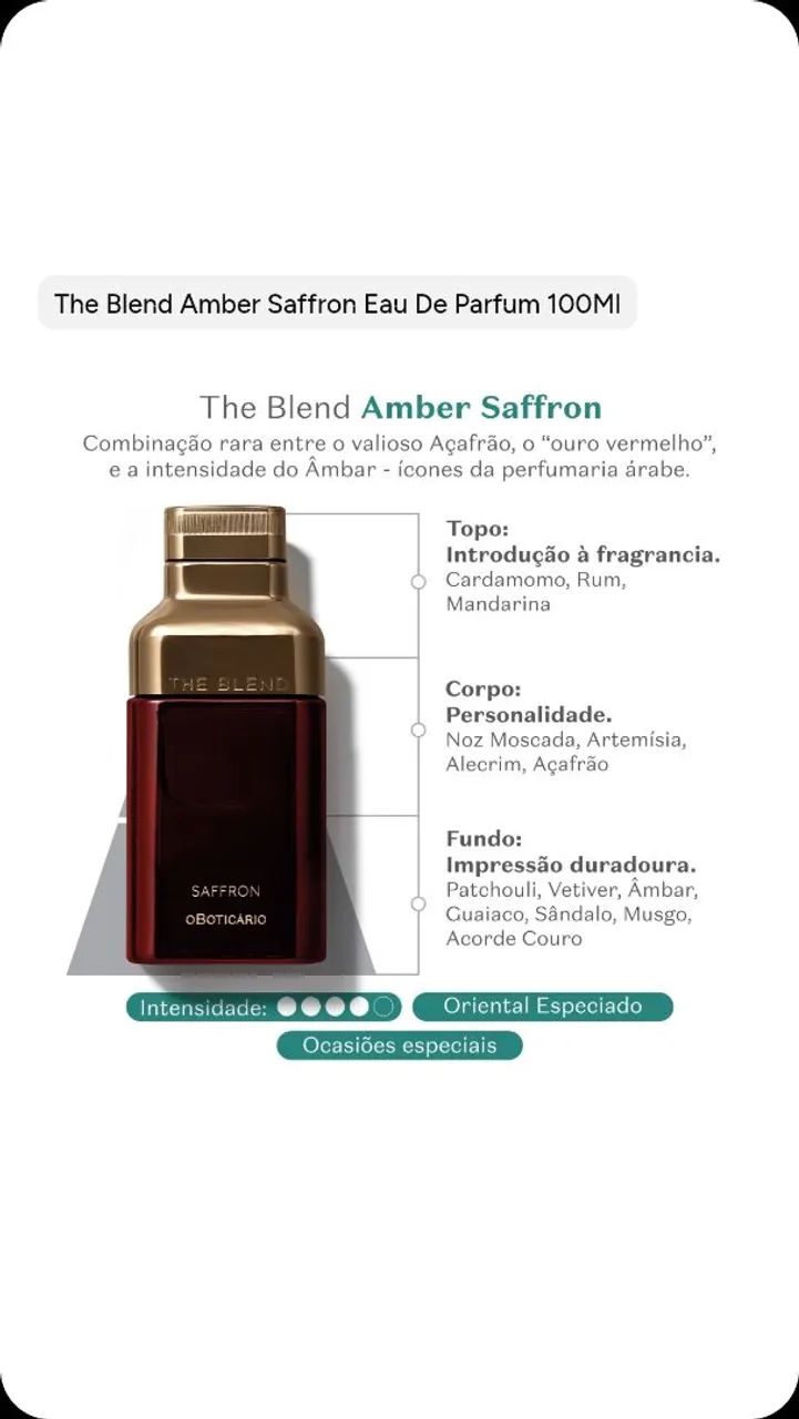 The Blend Saffron oBoticário  - Foto 4