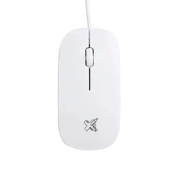 Mouse com Fio Optico USB 1200 DPI Ergonomico para PC e Notebook Branco - Maxprint Surface - Foto 2