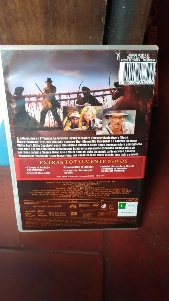 DVD original indiana jones vol. 2 ótimo estado.  - Foto 2