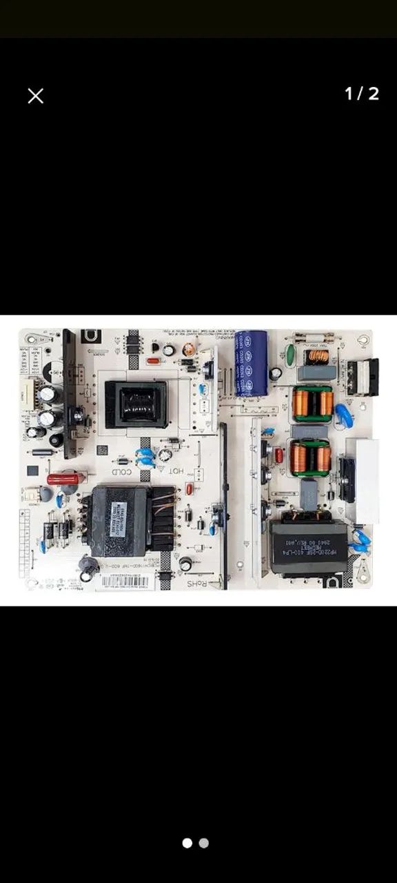 Placa Fonte Tv Philco PTV50G70SBLSG<br>Ch1160d-1mf600-ube-2 Ptv58g70rcb