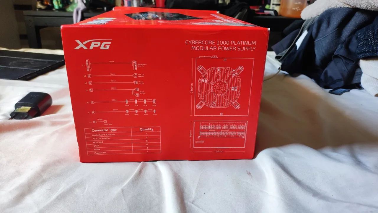 Fonte XPG Cyberforce 1000w Platinum 80 plus - Foto 4