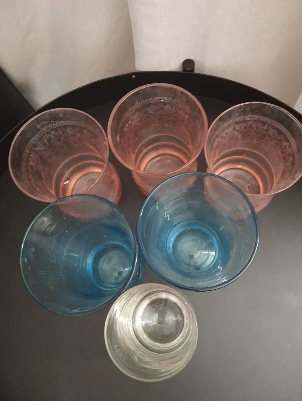 Copos antigos cristal  - Foto 2