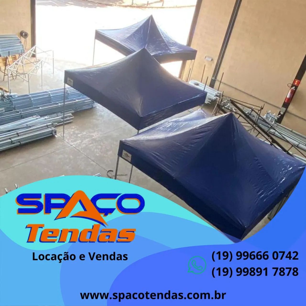 Tenda Sanfonada 3x3 R$ 1.650,00 / Tenda Sanfonada 2x2 R$ 1.350,00 - SPAÇOTENDAS  - Foto 5