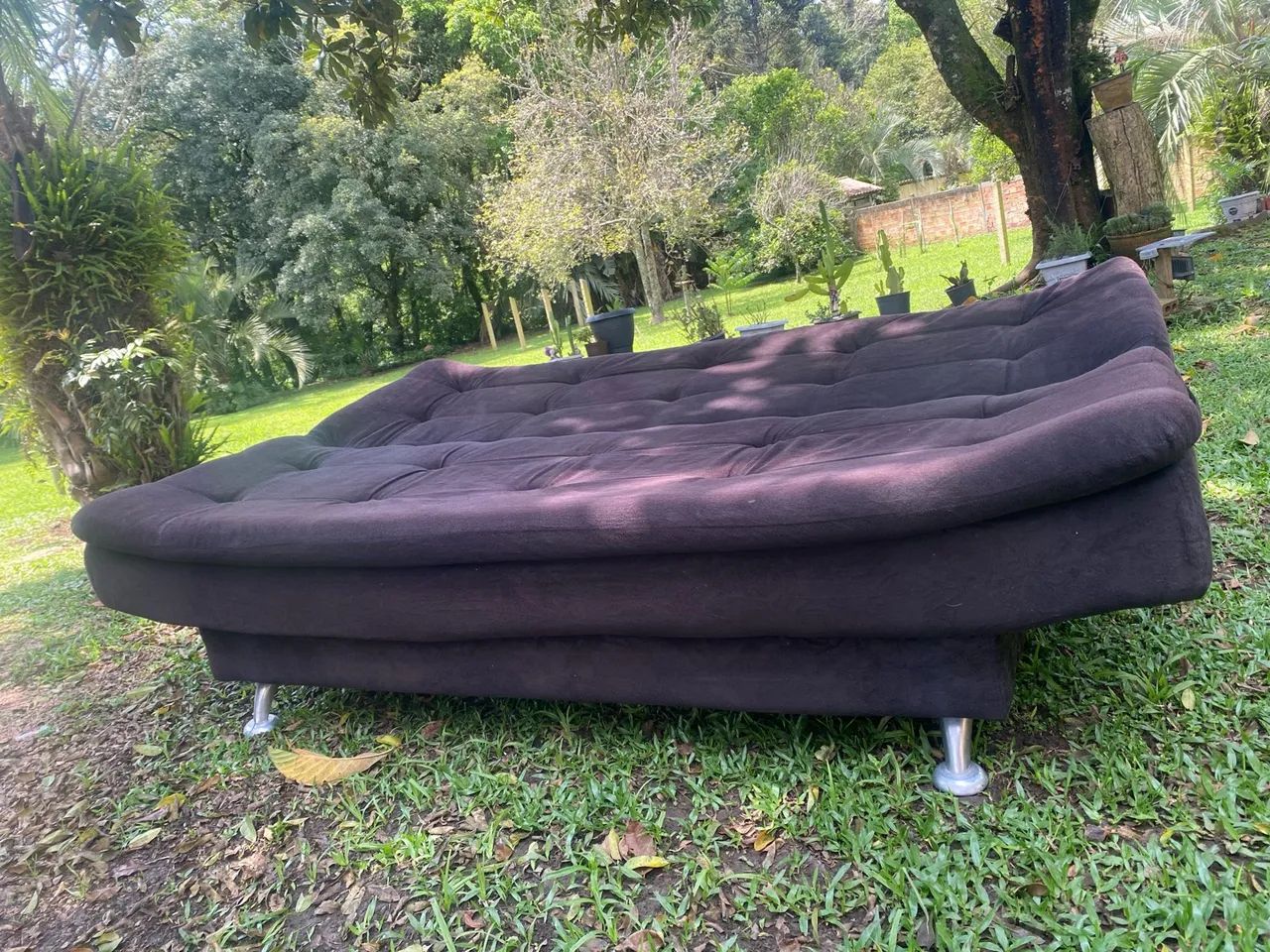 Sofá cama marrom  - Foto 2