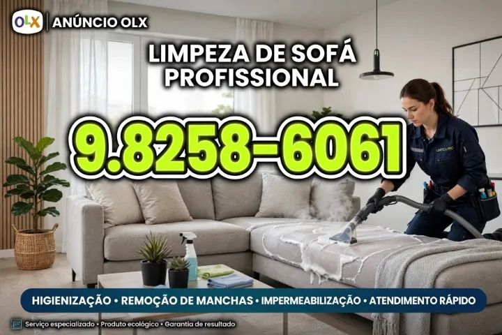 Limpeza de sofá 