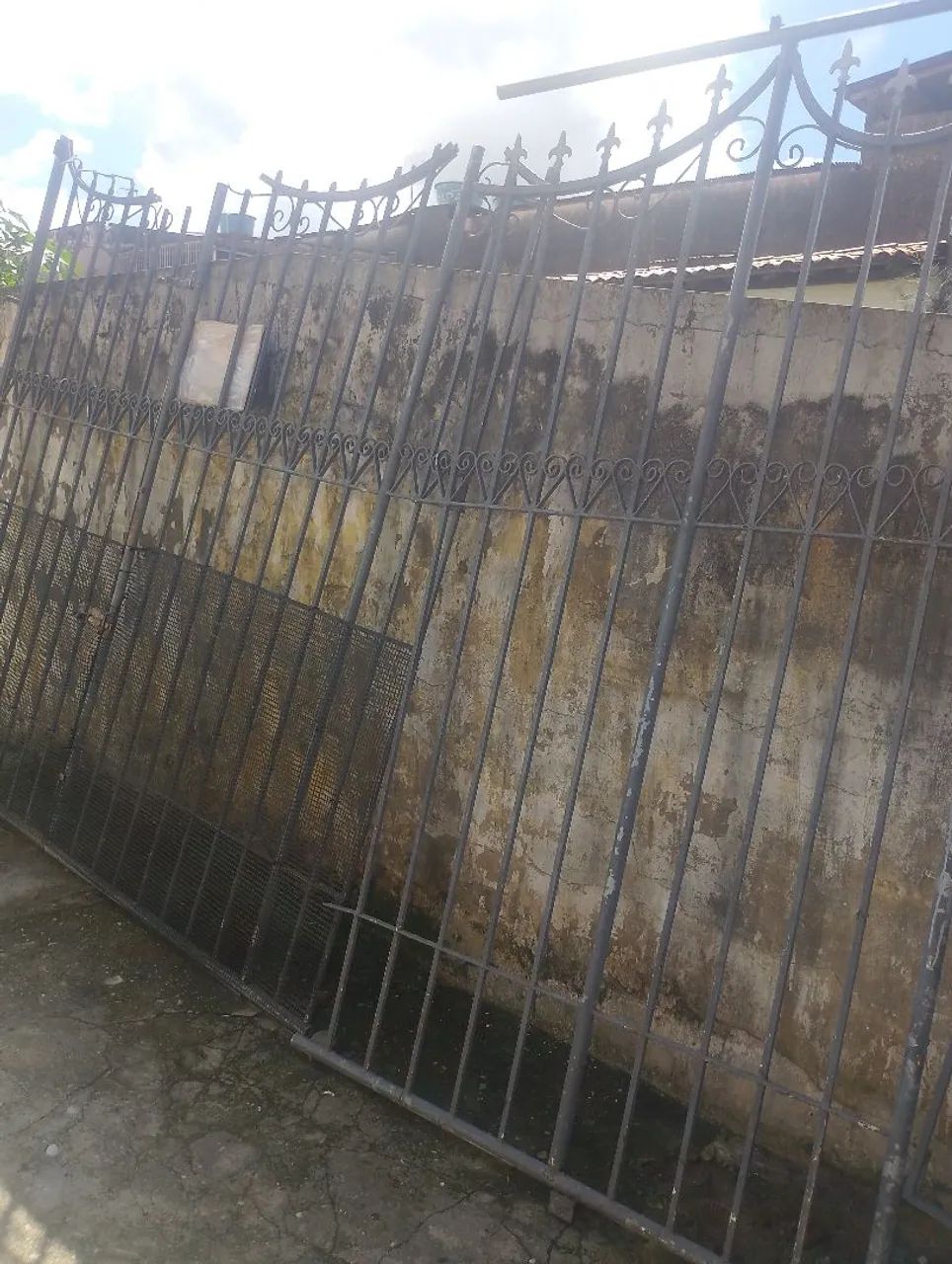 Portão de ferro e grade de ferro 