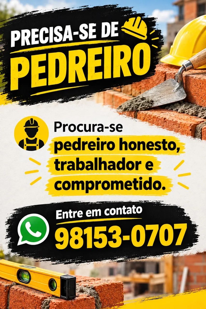 VAGA PEDREIRO
