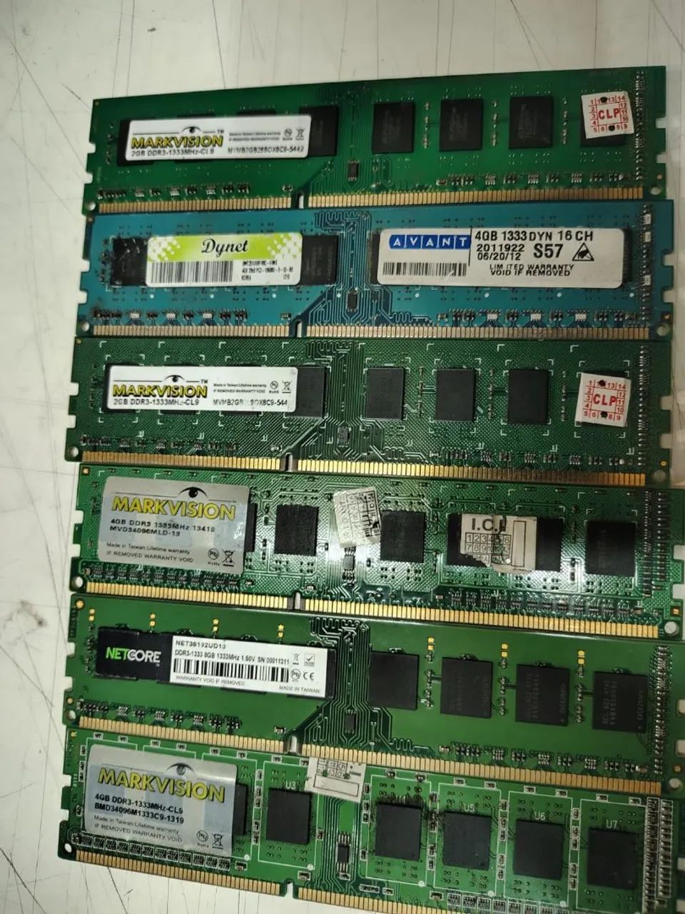 Lote de memória DDR3